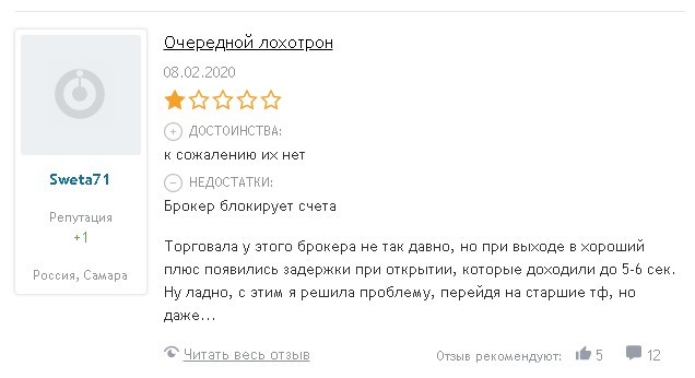 Отзывы IntradeBar