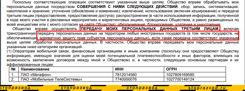 Договор Быстроденьги. Сливают личные данные