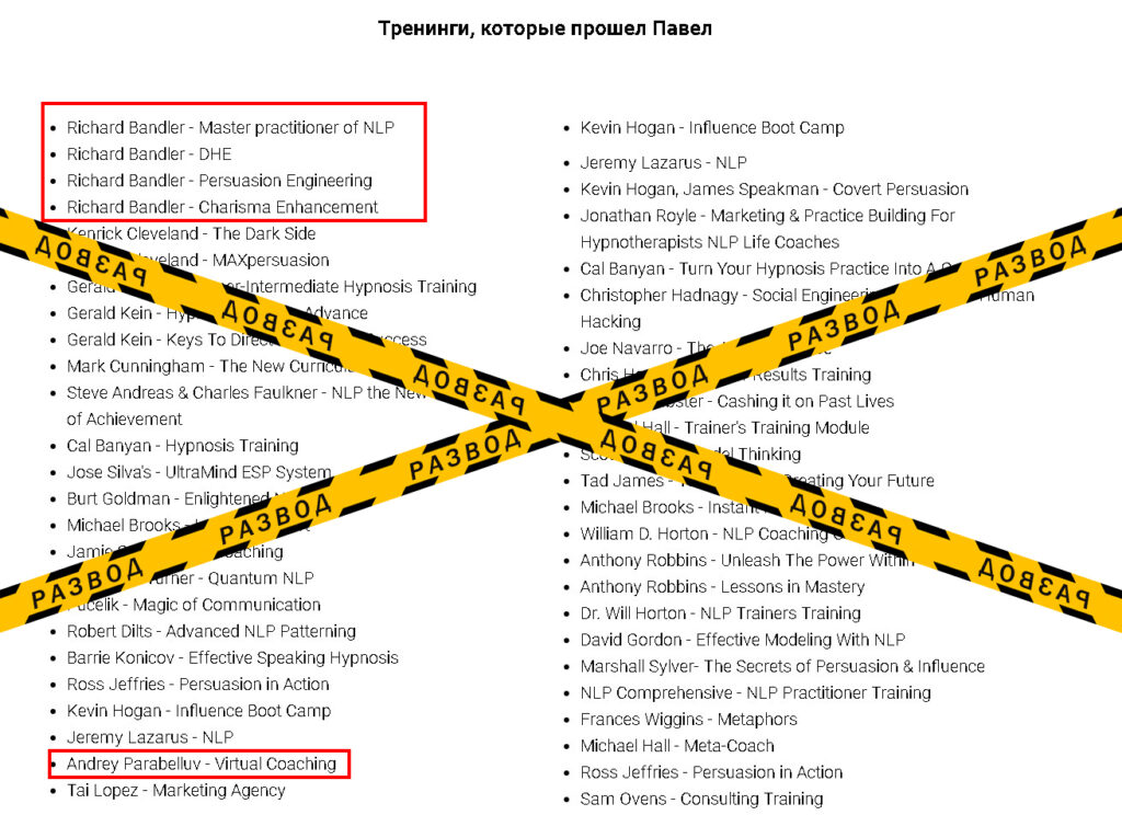 тренинги Павла Дмитриева