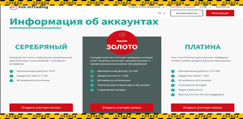 foxmtrading личный кабинет депозит